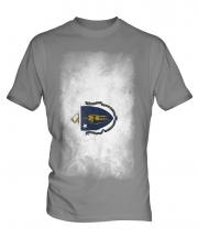 Massachusetts State Faded Flag Mens T-Shirt
