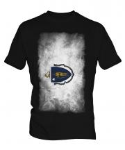 Massachusetts State Faded Flag Mens T-Shirt