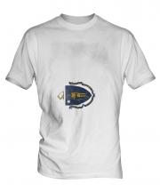 Massachusetts State Faded Flag Mens T-Shirt