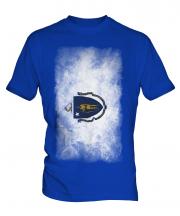 Massachusetts State Faded Flag Mens T-Shirt