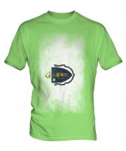 Massachusetts State Faded Flag Mens T-Shirt