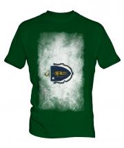 Massachusetts State Faded Flag Mens T-Shirt