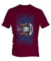 Michigan State Faded Flag Mens T-Shirt