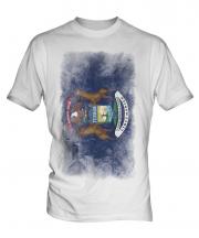 Michigan State Faded Flag Mens T-Shirt