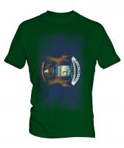 Michigan State Faded Flag Mens T-Shirt