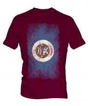 Minnesota State Faded Flag Mens T-Shirt