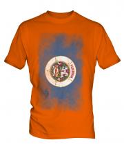 Minnesota State Faded Flag Mens T-Shirt