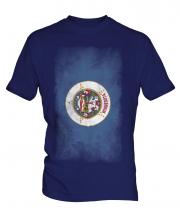 Minnesota State Faded Flag Mens T-Shirt