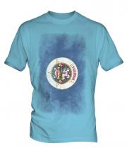 Minnesota State Faded Flag Mens T-Shirt