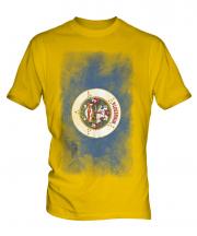 Minnesota State Faded Flag Mens T-Shirt