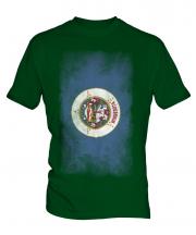 Minnesota State Faded Flag Mens T-Shirt