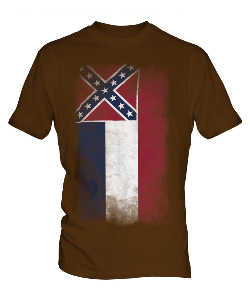Faded Flag of Mississippi T-Shirt Mississippi State Flag