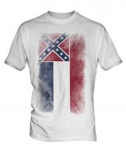 Mississippi State Faded Flag Mens T-Shirt
