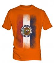 Missouri State Faded Flag Mens T-Shirt