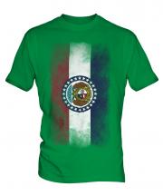 Missouri State Faded Flag Mens T-Shirt
