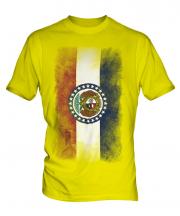 Missouri State Faded Flag Mens T-Shirt