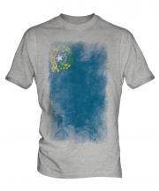 Nevada State Faded Flag Mens T-Shirt