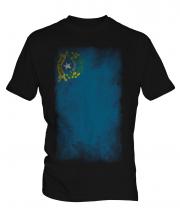 Nevada State Faded Flag Mens T-Shirt