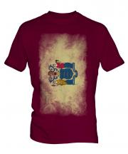 New Jersey State Faded Flag Mens T-Shirt