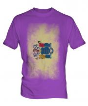 New Jersey State Faded Flag Mens T-Shirt
