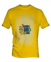 New Jersey State Faded Flag Mens T-Shirt