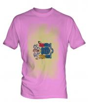 New Jersey State Faded Flag Mens T-Shirt