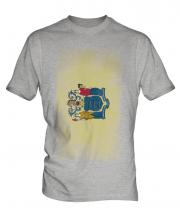 New Jersey State Faded Flag Mens T-Shirt