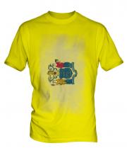 New Jersey State Faded Flag Mens T-Shirt