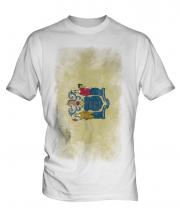 New Jersey State Faded Flag Mens T-Shirt