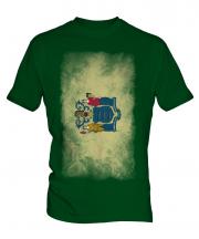 New Jersey State Faded Flag Mens T-Shirt