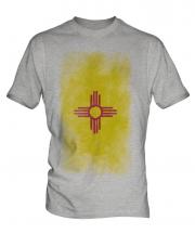 New Mexico State Faded Flag Mens T-Shirt