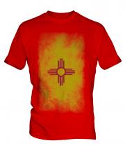 New Mexico State Faded Flag Mens T-Shirt