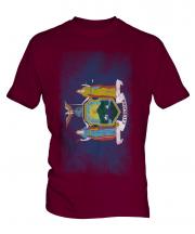 New York State Faded Flag Mens T-Shirt