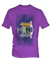 New York State Faded Flag Mens T-Shirt