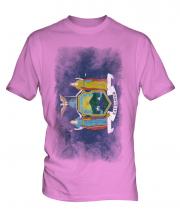 New York State Faded Flag Mens T-Shirt
