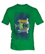New York State Faded Flag Mens T-Shirt