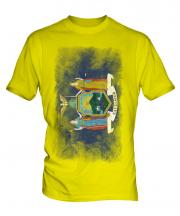 New York State Faded Flag Mens T-Shirt