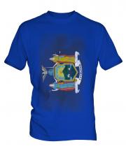New York State Faded Flag Mens T-Shirt