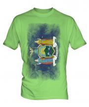 New York State Faded Flag Mens T-Shirt