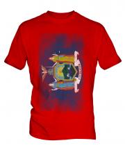 New York State Faded Flag Mens T-Shirt