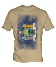 New York State Faded Flag Mens T-Shirt