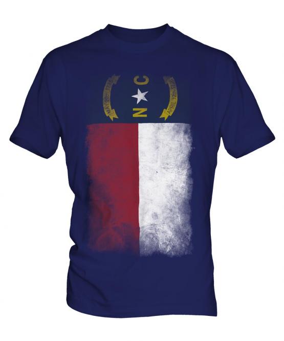 North Carolina State Faded Flag Mens T-Shirt