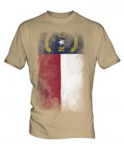 North Carolina State Faded Flag Mens T-Shirt