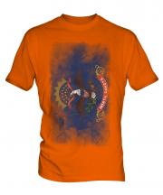 North Dakota State Faded Flag Mens T-Shirt