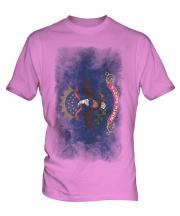 North Dakota State Faded Flag Mens T-Shirt