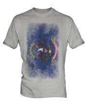 North Dakota State Faded Flag Mens T-Shirt