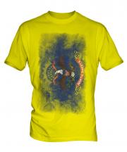 North Dakota State Faded Flag Mens T-Shirt