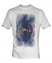 North Dakota State Faded Flag Mens T-Shirt