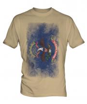 North Dakota State Faded Flag Mens T-Shirt