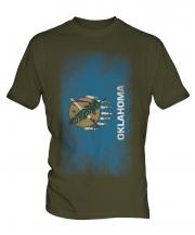 Oklahoma State Faded Flag Mens T-Shirt